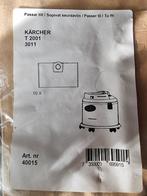 Kärcher T2001 stofzuigerzakken, Ophalen of Verzenden, Nieuw