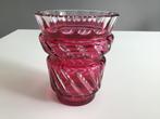 Vase Boléro Val Saint Lambert, Maison & Meubles, Enlèvement ou Envoi, Comme neuf, Rouge