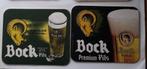 Twee bierviltjes " BOCK Premium Pils", Ophalen of Verzenden, Gebruikt