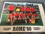 Poster Rode Duivels Rome 80, Verzamelen, Sportartikelen en Voetbal, Ophalen of Verzenden