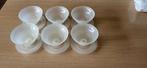6 coupes tupperware, Enlèvement ou Envoi, Comme neuf, Crème, Récipient ou Bol