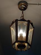 Lampe de hall en verre - lampe lanterne - lampe de hall en l, Antiquités & Art, Enlèvement ou Envoi