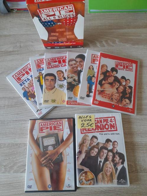 DVD'S van American Pie verzameling van onszelf 1 tot 6 en, Cd's en Dvd's, Dvd's | Komedie, Gebruikt, Overige genres, Boxset, Vanaf 16 jaar