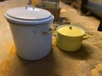 2 Vintage kook potten, Maison & Meubles, Cuisine | Casseroles & Poêles, Enlèvement, Utilisé, Casserole, Bidon ou Boîte