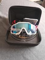 Ride 100% speedtrap matte white hyper blue multilayer mirror, Ophalen of Verzenden, Zo goed als nieuw, 100%