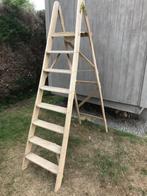 vintage ladder, Doe-het-zelf en Bouw, Ladders en Trappen, Ophalen, Gebruikt, Ladder