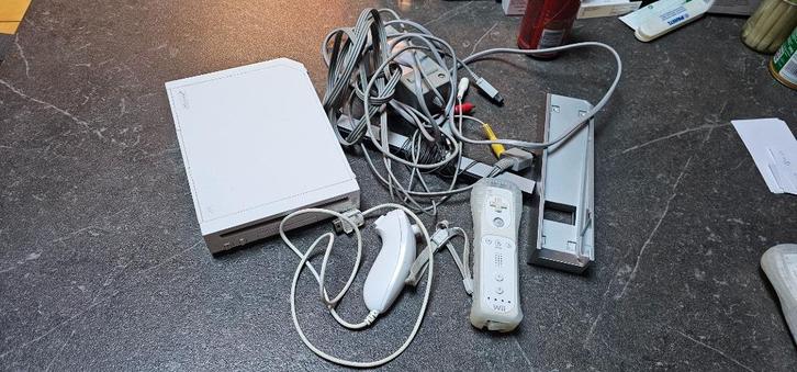 Witte Wii, Games en Spelcomputers, Spelcomputers | Nintendo Wii, Gebruikt, Ophalen of Verzenden