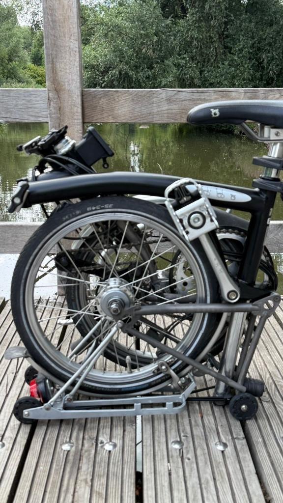 BROMPTON titanium vouwfietsen model M 6 R x N dynamo Son, Fietsen en Brommers, Fietsen | Vouwfietsen, Nieuw, Brompton, 14 tot 16 inch
