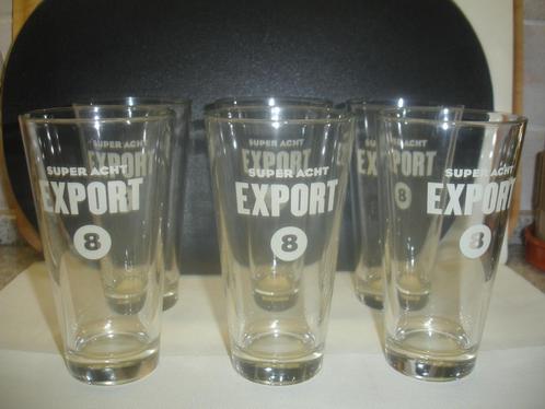 Bierglas Export Super Acht van Haacht, 33cl, Verzamelen, Biermerken, Nieuw, Glas of Glazen, Overige merken, Ophalen of Verzenden