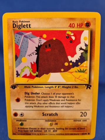 Diglett 52/82 - Team Rocket (1st edition) beschikbaar voor biedingen