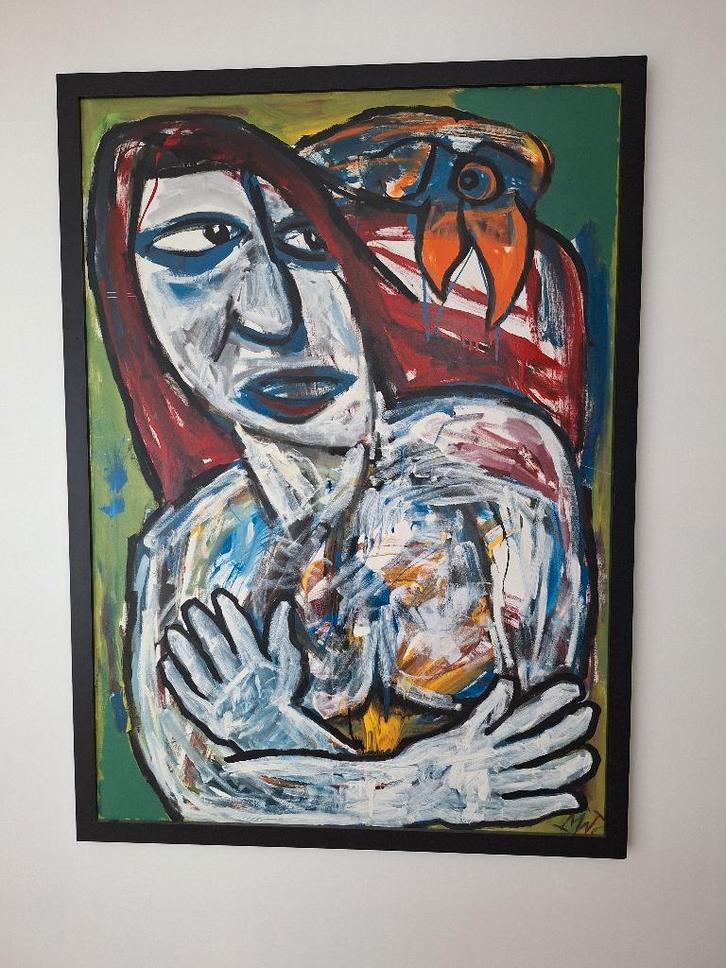 Groot werk van Martin van Wordragen, Antiquités & Art, Art | Peinture | Moderne, Enlèvement