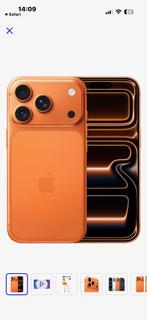 iPhone 17 pro orange 256 Go, Télécoms, Téléphonie mobile | Apple iPhone, Enlèvement ou Envoi, 256 GB