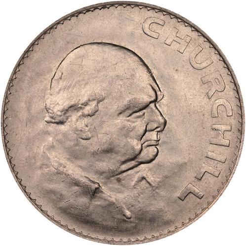 1 kroon (¼)-Elizabeth II Churchill 1965 Verenigd Koninkrijk, Postzegels en Munten, Munten | Europa | Niet-Euromunten, Losse munt