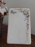 Porseleinen menukaart, Ophalen of Verzenden