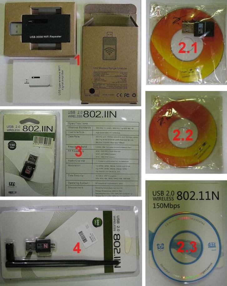 Lot Wifi et Bluetooth, Computers en Software, Netwerkkaarten, Refurbished, Ophalen of Verzenden