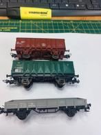 Piko en Marklin Ho set van 3 Belgische NMBS-wagens, Hobby en Vrije tijd, Gelijkstroom of Wisselstroom, Wagon, Zo goed als nieuw