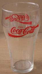 Groot Coca Cola glas met 2x rood Coca-Cola logo Enjoy Coca-C, Verzamelen, Nieuw, Ophalen of Verzenden