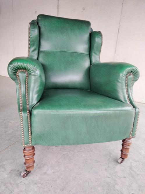 1930s gentlemen clubzetel fauteuil lounge mancave zetel, Huis en Inrichting, Fauteuils, Gebruikt, Ophalen