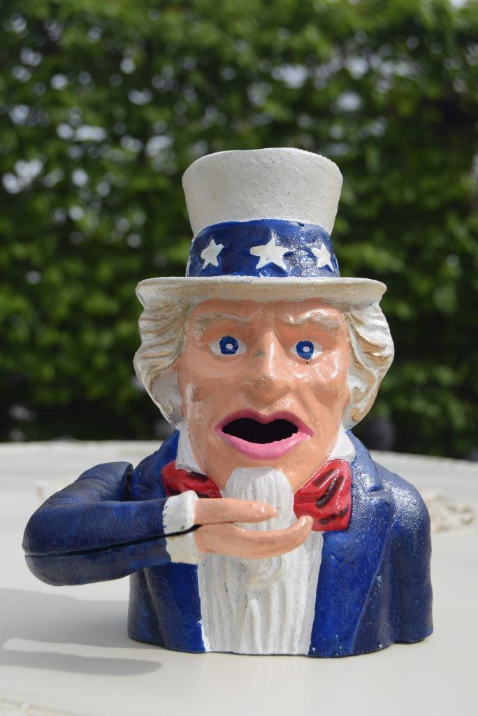 Schitterende gietijzeren spaarpot (ik wil jou, geluksbrenger, Verzamelen, Spaarpotten, Nieuw, Overige thema's, Overige materialen