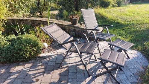 Fauteuil jardin, Tuin en Terras, Tuinstoelen, Aluminium, Inklapbaar, Ophalen