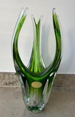 Vase vintage Artisanat Belge, Braine Le Comte, vert 1950, Enlèvement ou Envoi