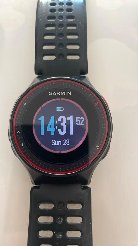 Sporthorloge forerunner 225 GARMIN, Handtassen en Accessoires, Sporthorloges, Gebruikt, Zwart, Afstand, Calorieverbanding, GPS
