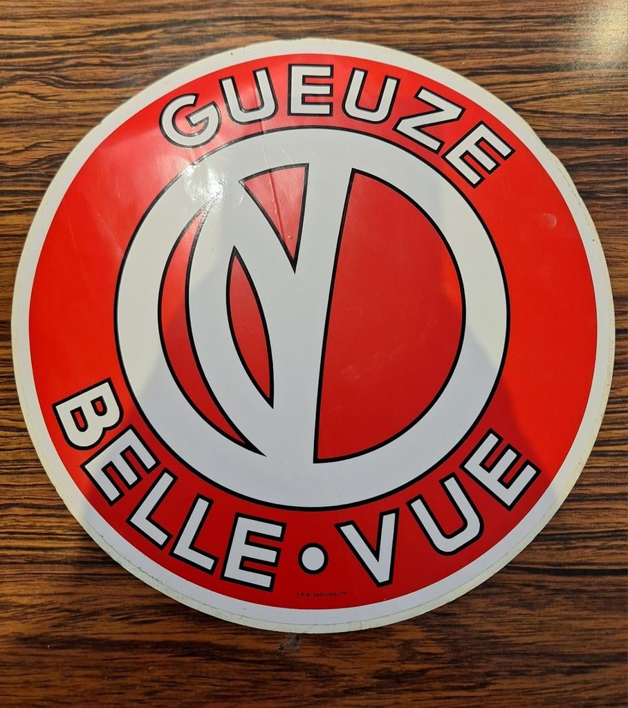 Oude sticker Gueuze Belle Vue, Ophalen of Verzenden