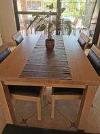 Complete eetkamer + salon, Ophalen, Zo goed als nieuw, 4 tot 6 stoelen