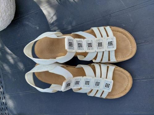 SANDALES DAME, Kleding | Dames, Schoenen, Gedragen, Sandalen of Muiltjes, Wit, Ophalen