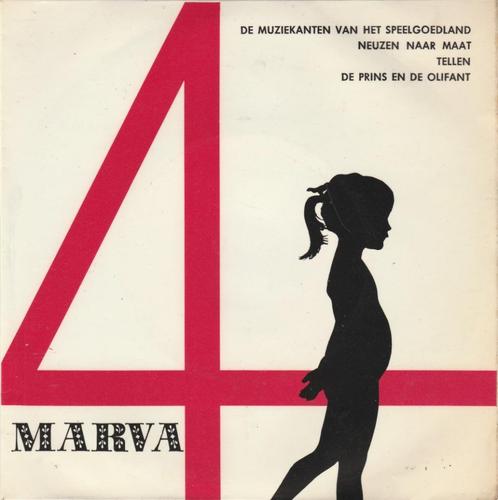 45T: Marva: EP:4 : De muzikanten van het speelgoedland, Cd's en Dvd's, Vinyl | Nederlandstalig, Gebruikt, Overige formaten, Ophalen of Verzenden