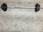 lange baar met gewichten, Sport en Fitness, Fitnessmaterialen, Ophalen