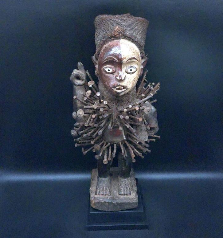 Guerriers kongo - sculptuur - Bakongo DRC 50cm, Antiek en Kunst, Kunst | Niet-Westerse kunst, Ophalen of Verzenden