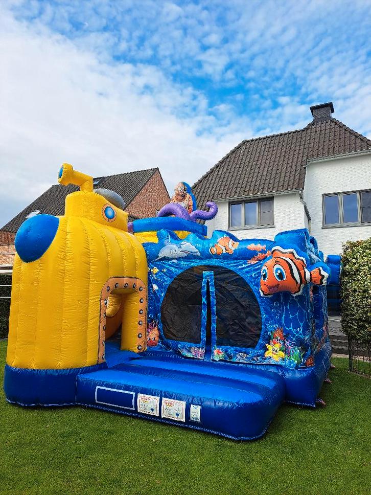 Springkasteel Multiplay Submarine, Hobby en Vrije tijd, Feestartikelen | Verhuur, Zo goed als nieuw, Ophalen