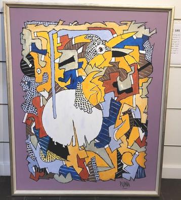 Pierre PISIVIN, abstracte compositie 3 beschikbaar voor biedingen