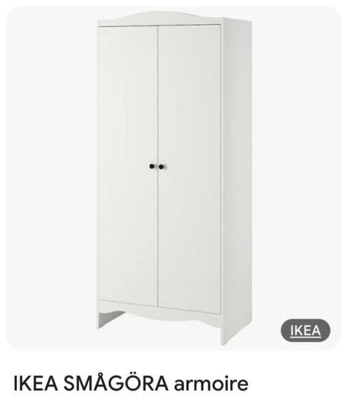 SMAGORA Armoire, blanc, 80x50x187 cm, Huis en Inrichting, Kasten | Kleerkasten, Zo goed als nieuw, 150 tot 200 cm, 50 tot 100 cm