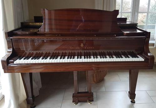 piano Steinway modèle S (155cm), Muziek en Instrumenten, Piano's, Zo goed als nieuw, Piano, Bruin, Hoogglans, Ophalen