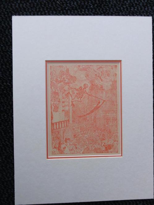 2 lithographies de James Ensor 1860-1949, Antiquités & Art, Art | Lithographies & Sérigraphies, Enlèvement ou Envoi