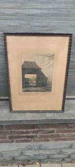 Gravure meirelbeek signe jean de bast, Ophalen of Verzenden