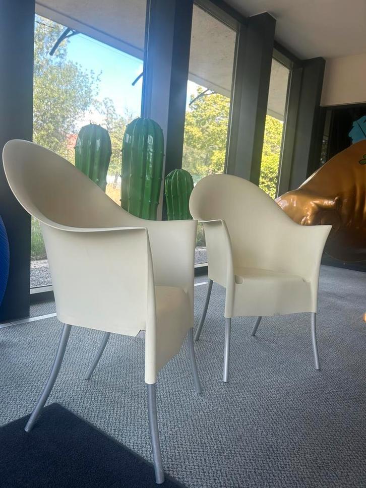 Designstoel „Lord Yo” — Philippe Starck x Driade, Huis en Inrichting, Stoelen, Zo goed als nieuw, Grijs, Ophalen of Verzenden