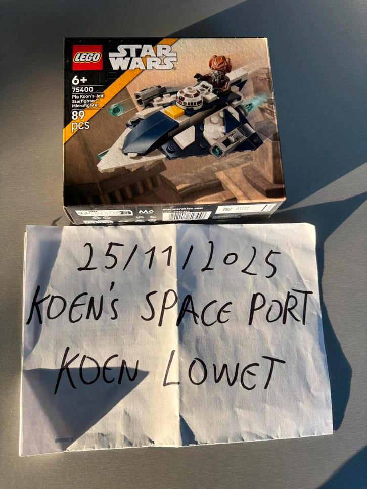 Lego Star Wars 75400 Plo Koon’s Jedi Starfighter Micro, Kinderen en Baby's, Speelgoed | Duplo en Lego, Zo goed als nieuw, Lego