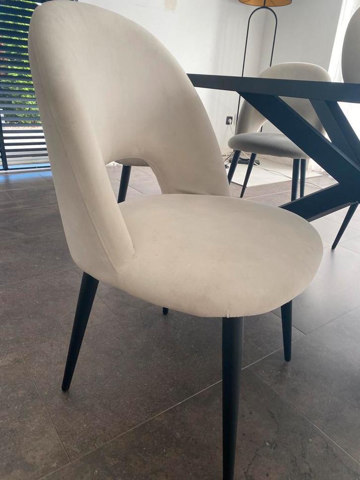 Alcantara eetkamer stoelen, Huis en Inrichting, Stoelen, Gebruikt, Vijf, Zes of meer stoelen, Stof, Overige kleuren, Ophalen