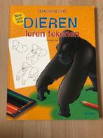 Tekenboek: dieren leren tekenen in stappen, Hobby en Vrije tijd, Ophalen of Verzenden, Zo goed als nieuw, Boek of Gids