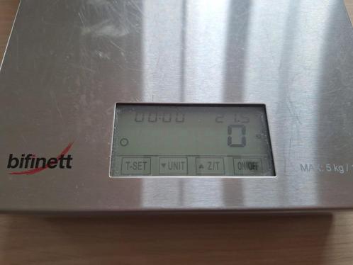 Bifinett KH 1157 digitale keukenweegschaal tot 5kg, Elektronische apparatuur, Weegschalen, Gebruikt, Digitaal, Keukenweegschaal