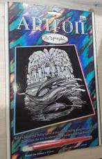 DIY Hobby Artfoil Holographic krasplaat dolfijnen, Envoi, Neuf, Papier, Carnet de croquis ou à dessin