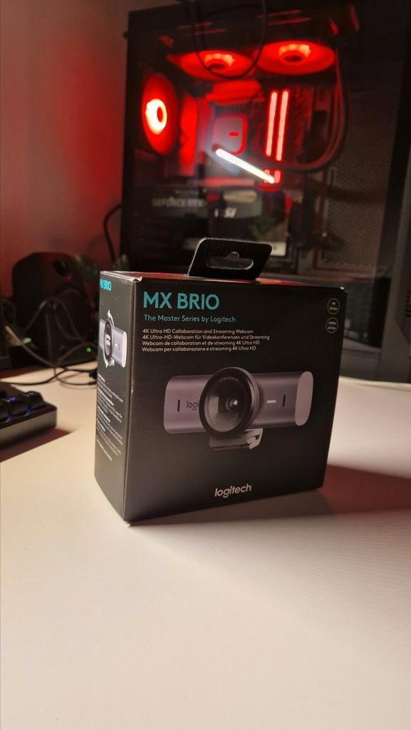 Logitech MX BRIO 4k Ultra HD, Informatique & Logiciels, Webcams, Comme neuf, ChromeOS, MacOS, Enlèvement