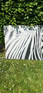 Zebra-afdruk op canvas, Ophalen, Zo goed als nieuw