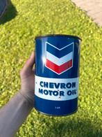 Bidon d’huile olie blik Olieblik chevron motor oil plein