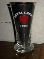 CAULIER: Royal Crown Stout, Verzamelen, Ophalen of Verzenden, Zo goed als nieuw, Glas of Glazen