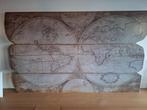 Wanddecoratie wereldkaart, Huis en Inrichting, Woonaccessoires | Wanddecoraties, Ophalen, Zo goed als nieuw