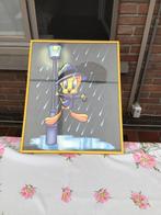 Tweety disneyfiguurtje in kader, Verzamelen, Ophalen, Overige figuren, Zo goed als nieuw, Plaatje of Poster
